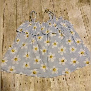 Hanna Andersson Tank Top in size 12 - Blue with smiley daisies - spring ready!!